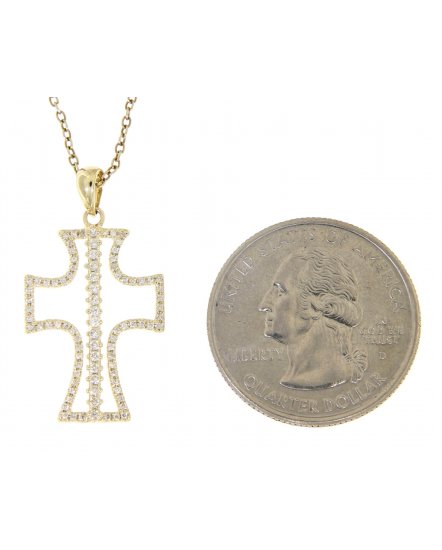 CROSS DIAMOND PENDANT (TP1554)