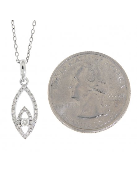 MARQUISE STYLE DIAMOND PENDANT (TP1557)