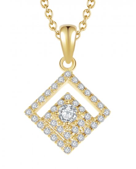 SQUARE SHAPE DIAMOND PENDANT (TP1567)