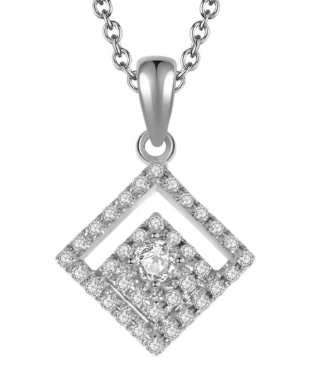 SQUARE SHAPE DIAMOND PENDANT (TP1567)