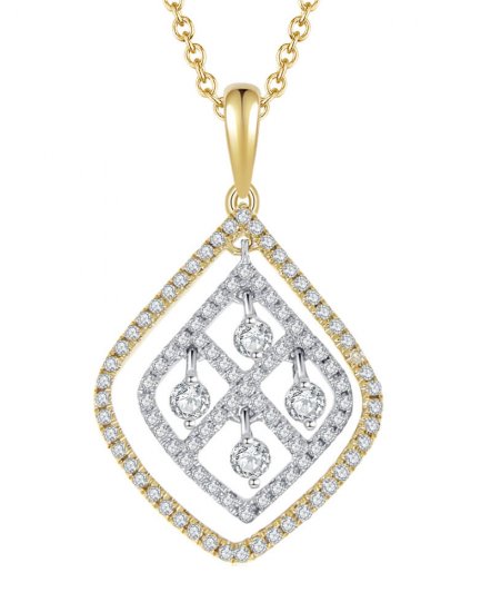 LEAF DIAMOND PENDANT (TP1575)