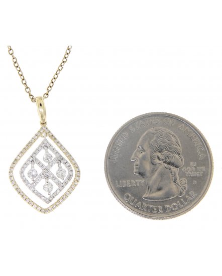 LEAF DIAMOND PENDANT (TP1575)