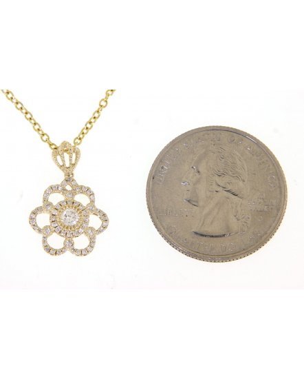 FLORAL STYLE DIAMOND PENDANT (TP1577)