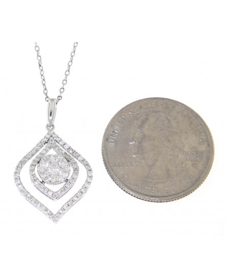 LEAF STYLE DIAMOND PENDANT (TP1580)