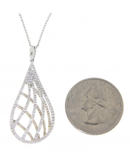 PEAR DIAMOND PENDANT (TP1586)