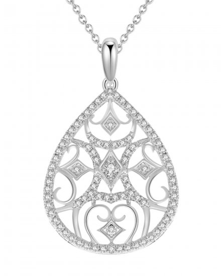 PEAR DIAMOND PENDANT (TP1590)