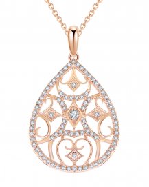PEAR DIAMOND PENDANT (TP1590)