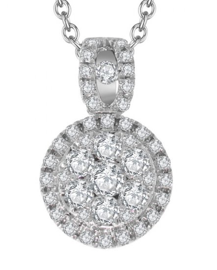 ROUND CLUSTER DIAMOND PENDANT (TP1593)