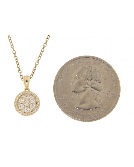 ROUND CLUSTER DIAMOND PENDANT (TP1596)