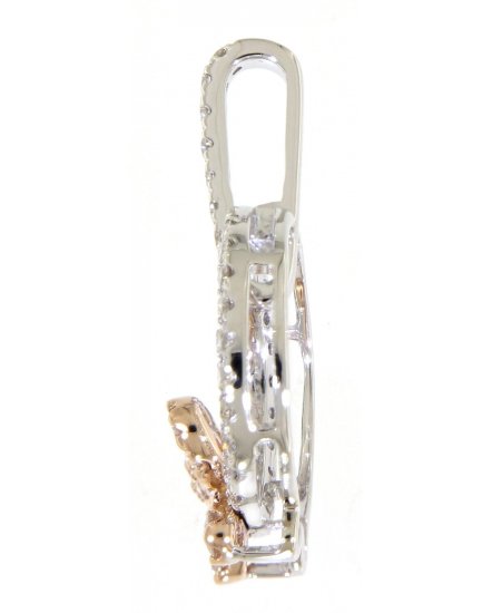 BUTTERFLY STYLE ROUND DIAMOND PENDANT (TP1614)