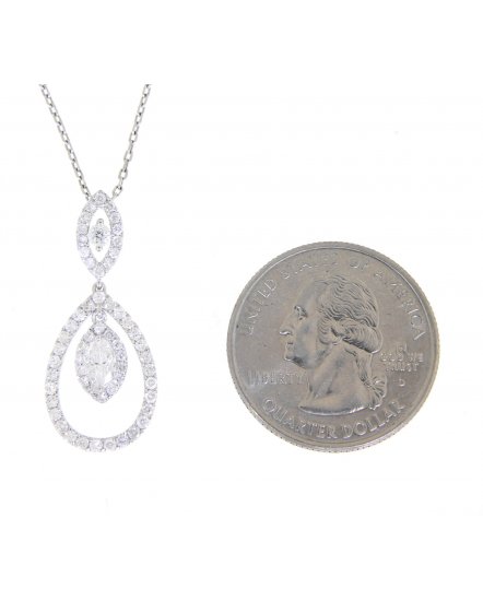 PEAR STYLE DIAMOND PENDANT (TP1621)