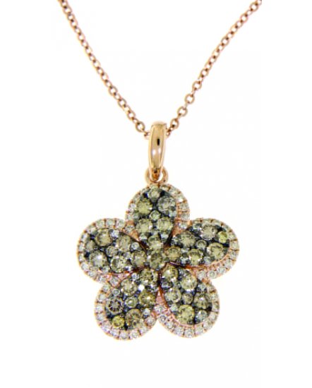 FLORAL STYLE DIAMOND PENDANT (TP1622)