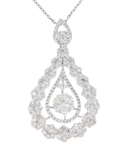 PEAR STYLE DIAMOND PENDANT (TP1628)