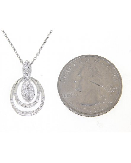 OVAL STYLE DIAMOND PENDANT (TP1643)
