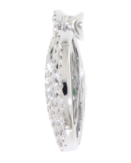ROUND EMERALD DIAMOND PENDANT (TP1647)