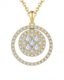 ROUND CLUSTER DIAMOND PENDANT (TP1649)