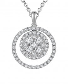 ROUND CLUSTER DIAMOND PENDANT (TP1649)