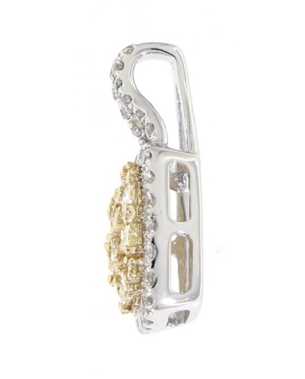 SQUARE MULTI TONE DIAMOND PENDANT (TP1652)