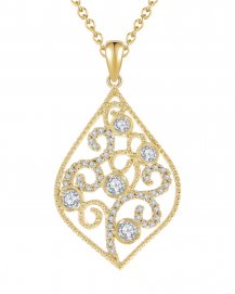 LEAF STYLE DIAMOND PENDANT (TP1654)