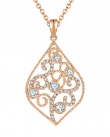 LEAF STYLE DIAMOND PENDANT (TP1654)