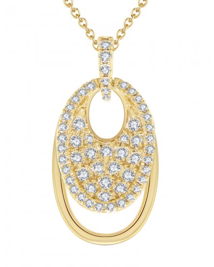 OVAL STYLE DIAMOND PENDANT (TP1659)