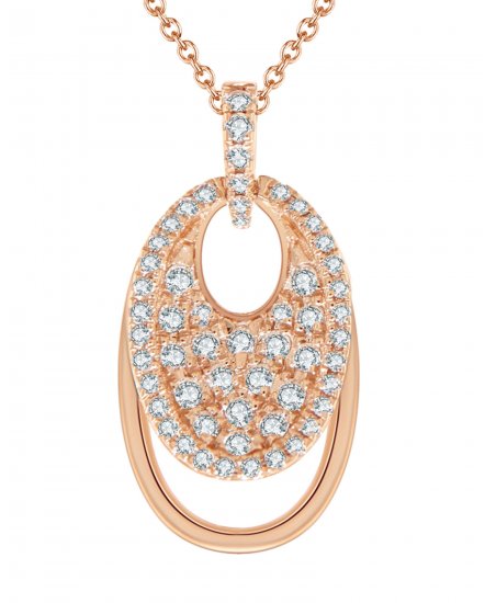 OVAL STYLE DIAMOND PENDANT (TP1659)