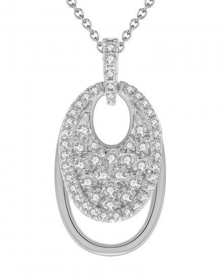 OVAL STYLE DIAMOND PENDANT (TP1659)