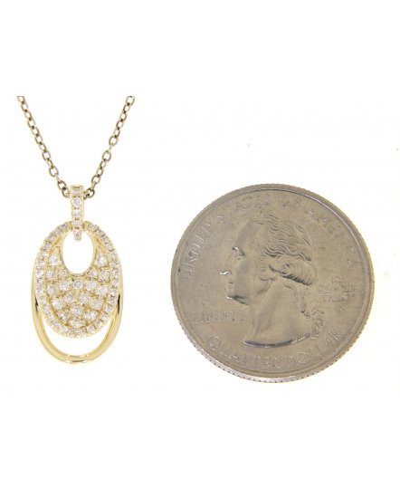 OVAL STYLE DIAMOND PENDANT (TP1659)