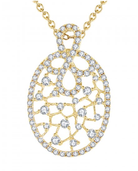OVAL STYLE DIAMOND PENDANT (TP1662)