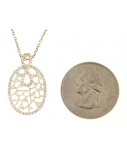 OVAL STYLE DIAMOND PENDANT (TP1662)