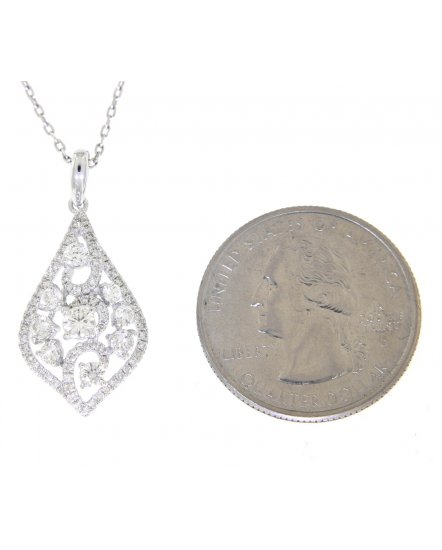 LEAF STYLE DIAMOND PENDANT (TP1672)