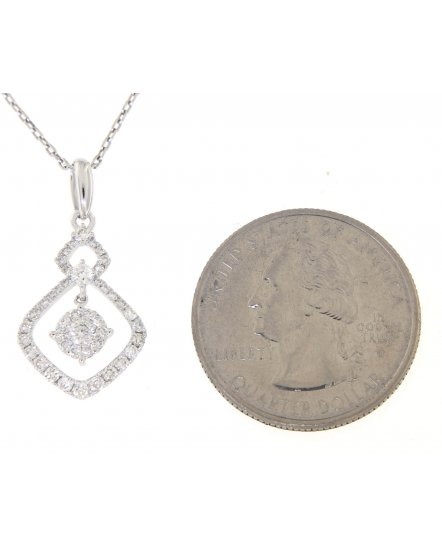 SQUARE SHAPE DIAMOND PENDANT (TP1680)