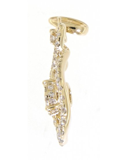 PEAR STYLE DIAMOND PENDANT (TP1681)