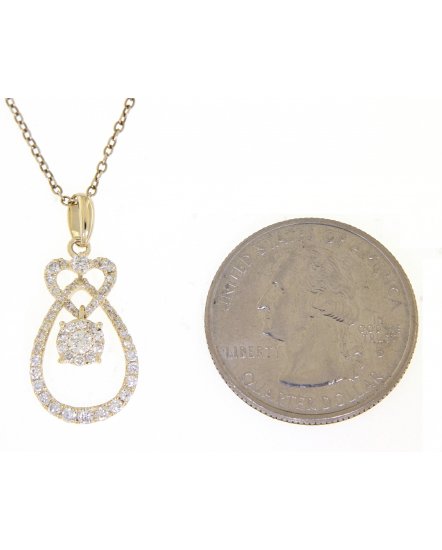 PEAR STYLE DIAMOND PENDANT (TP1681)