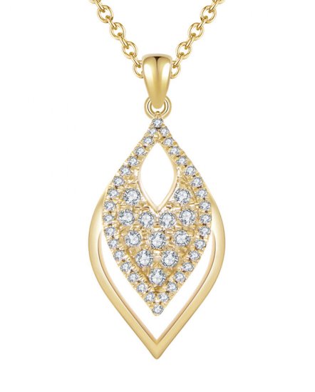 LEAF STYLE DIAMOND PENDANT (TP1686)