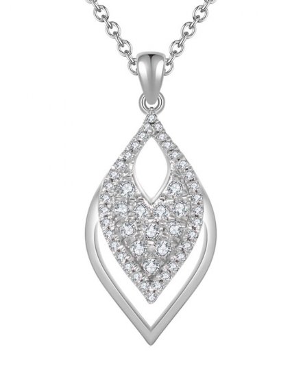 LEAF STYLE DIAMOND PENDANT (TP1686)
