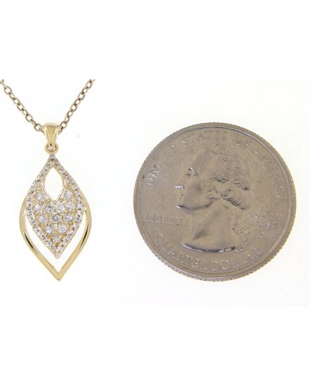 LEAF STYLE DIAMOND PENDANT (TP1686)