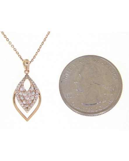 LEAF STYLE DIAMOND PENDANT (TP1686)