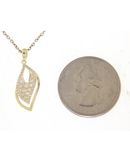 LEAF STYLE DIAMOND PENDANT (TP1687)