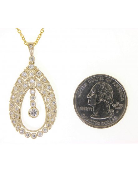PEAR DIAMOND PENDANT (TP1706)