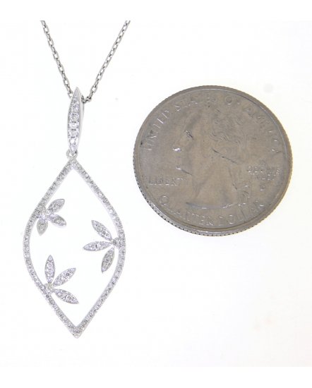 LEAF STYLE DIAMOND PENDANT (TP1719)