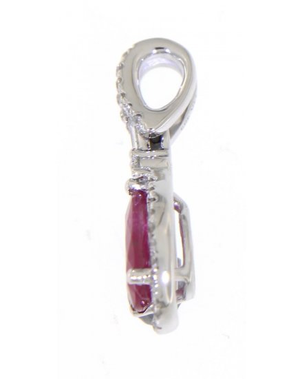 PEAR RUBY DIAMOND PENDANT (TP1720)