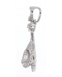 PEAR STYLE BAGUETTE DIAMOND PENDANT (TP1721)