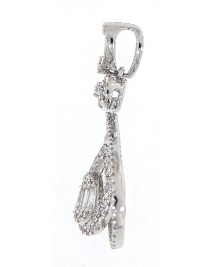 PEAR STYLE BAGUETTE DIAMOND PENDANT (TP1721)