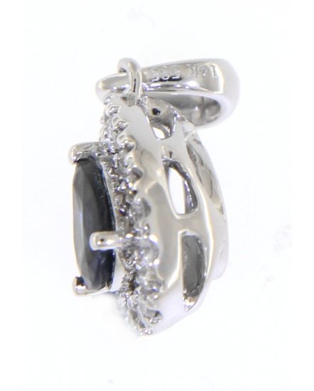 PEAR COLORED STONE DIAMOND PENDANT (TP1723)