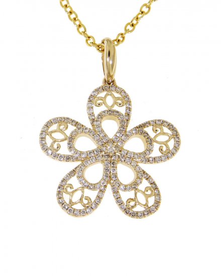 FLORAL STYLE DIAMOND PENDANT (TP1728)