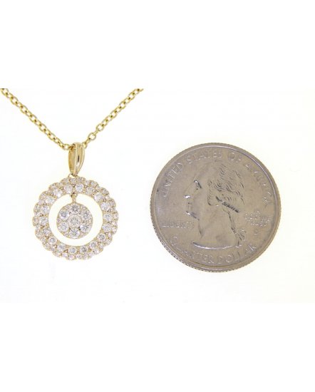 ROUND CLUSTER  DIAMOND PENDANT (TP1770)