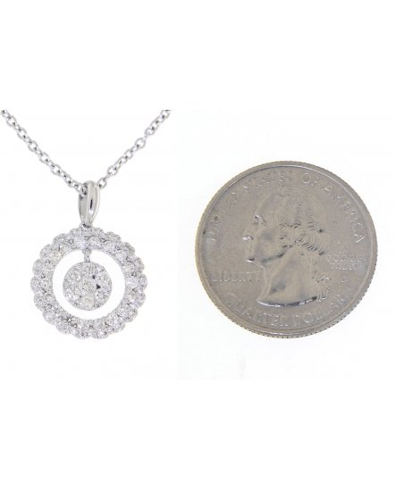 ROUND CLUSTER  DIAMOND PENDANT (TP1770)