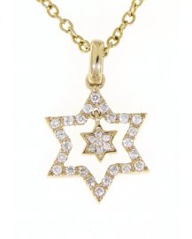 JEWISH STAR DIAMOND PENDANT (TP1773)