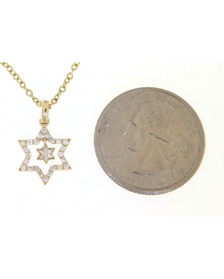 JEWISH STAR DIAMOND PENDANT (TP1773)
